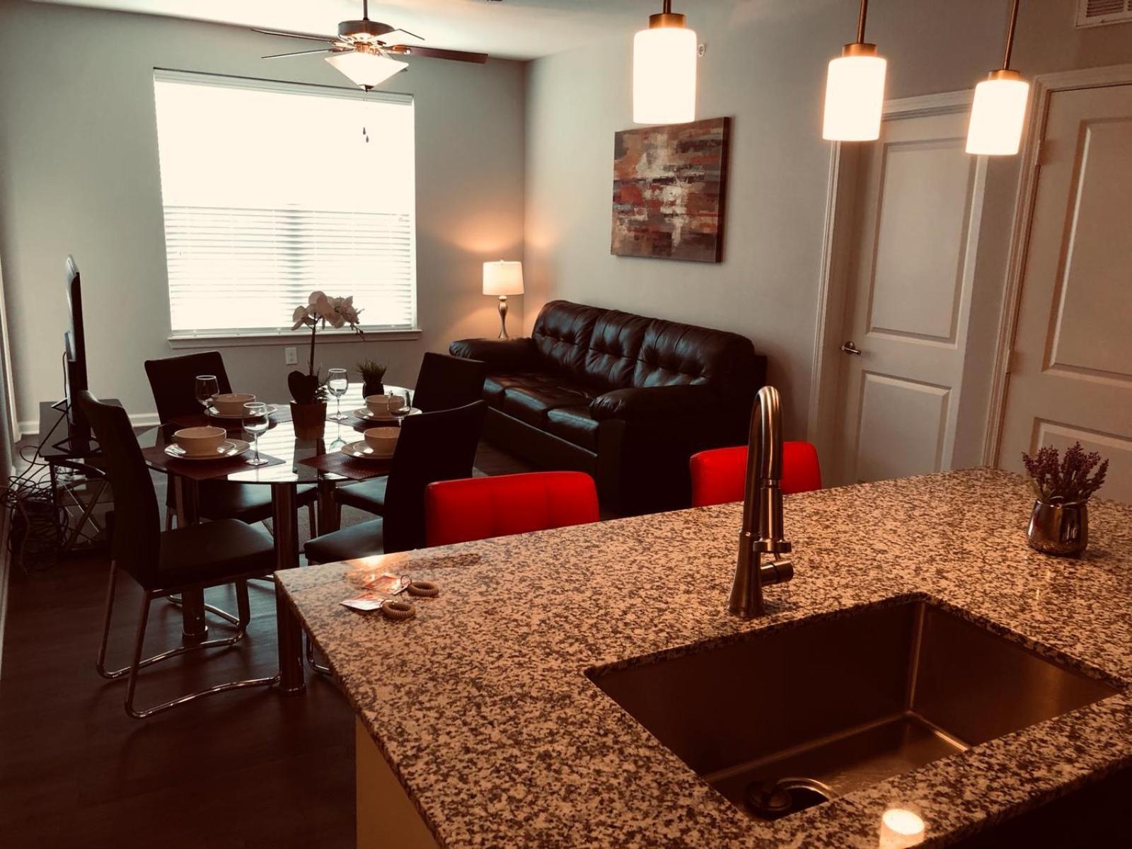 Spacious Furnished Resort Style Apartments Tomball Rum bild